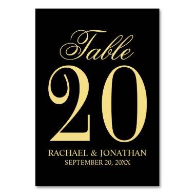 Elegant Vintage Wedding Table Number
