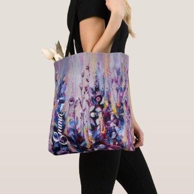 Elegant Violet Purple Lilac Floral Tote Bag