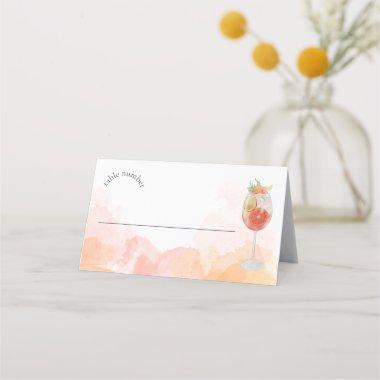 Elegant Watercolor Aperol Spritz  Place