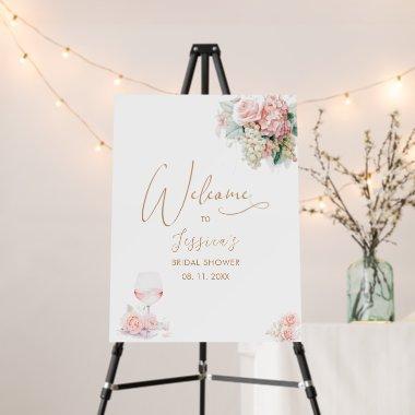 Elegant Watercolor Brunch Bublly baby shower We Foam Board