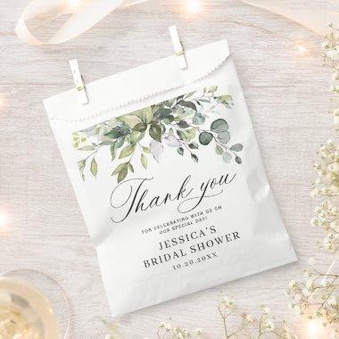 Elegant Watercolor Eucalyptus  Favor Bag