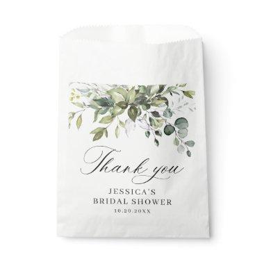 Elegant Watercolor Eucalyptus  Favor Bag