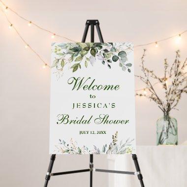 Elegant Watercolor Eucalyptus Bridal Shower Foam Board