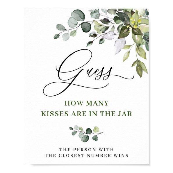 Elegant Watercolor Eucalyptus  Poster