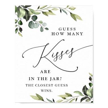 Elegant Watercolor Eucalyptus  Poster
