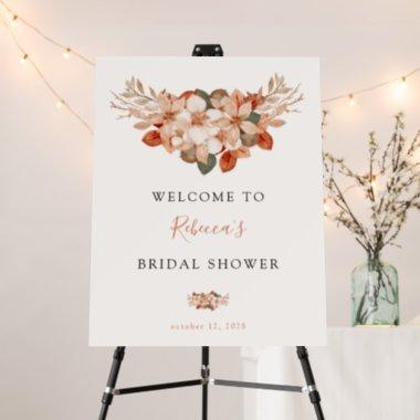 Elegant Watercolor Fall Foliage Bridal Shower Foam Board