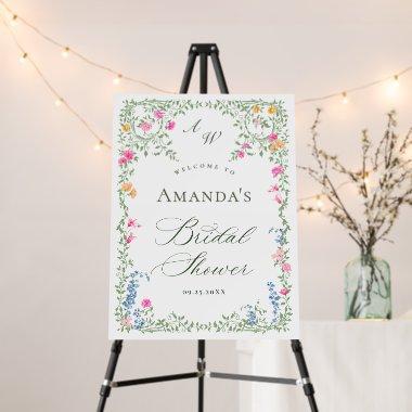 Elegant Watercolor Floral WELCOME  Foam Board