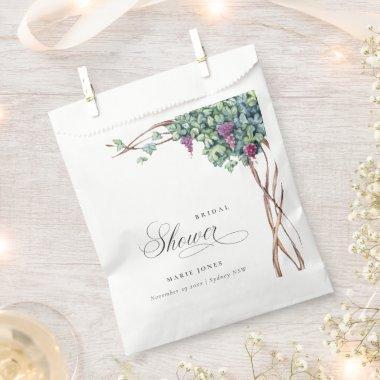 Elegant Watercolor Grapevine Foliage  Favor Bag
