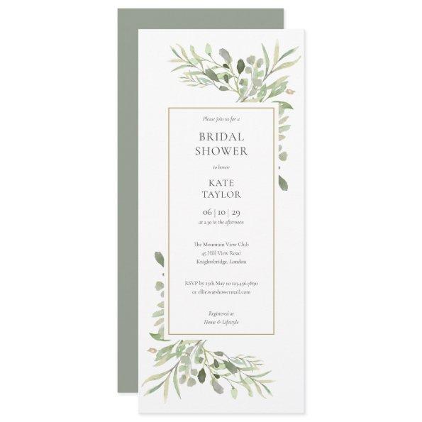 Elegant Watercolor Greenery