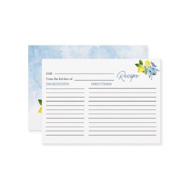Elegant Watercolor Lemon Main Squeeze Bridal Showe Enclosure