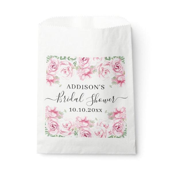 Elegant Watercolor Roses  Favor Bag