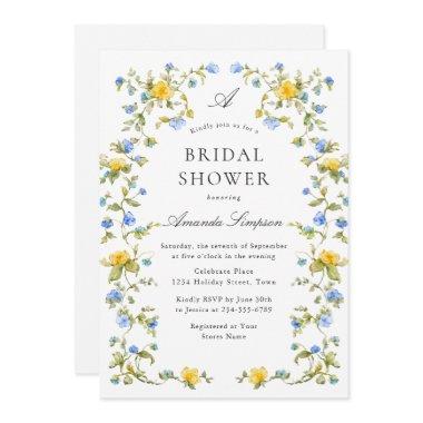 Elegant Watercolor Wild Flowers