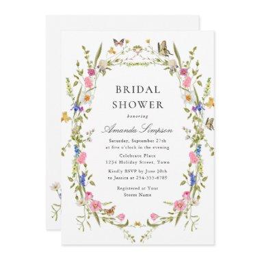 Elegant Watercolor Wild Flowers