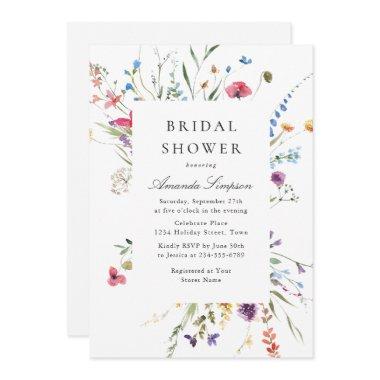 Elegant Watercolor Wild Flowers