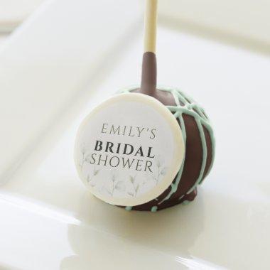 Elegant Watercolor Wildflower Bridal Cake Pop