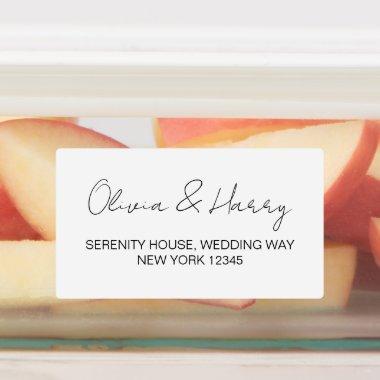 Elegant Waterproof Return Address Labels