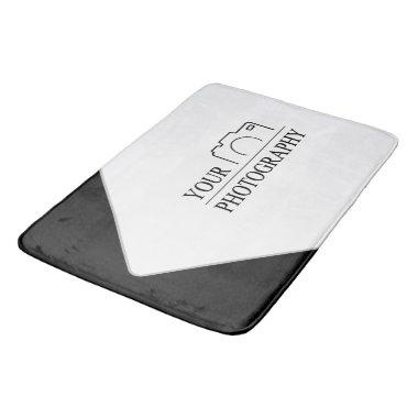 Elegant Wedding Add Personalized Photography Bath Mat