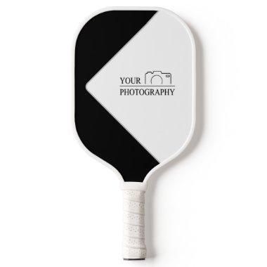 Elegant Wedding Add Personalized Photography Pickleball Paddle