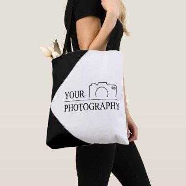 Elegant Wedding Add Personalized Photography Tote Bag