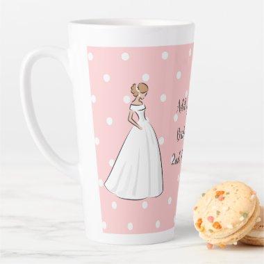 Elegant Wedding Dress happy  Latte Mug
