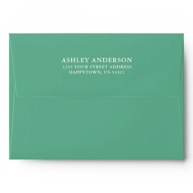 Elegant Wedding Neo Mint Envelope