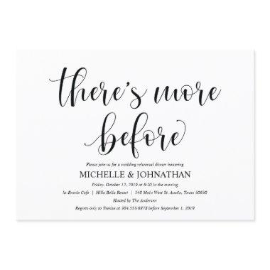 Elegant Wedding Rehearsal Dinner Invitation