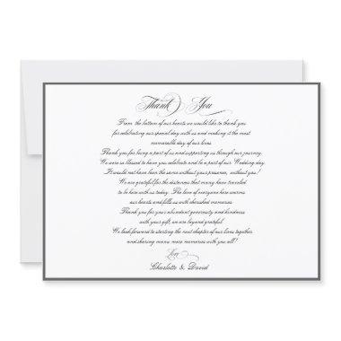 Elegant Wedding Thank you Invitations CharlotteB