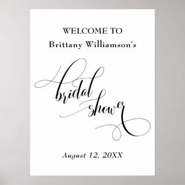 Elegant Welcome to Bridal Shower Sign