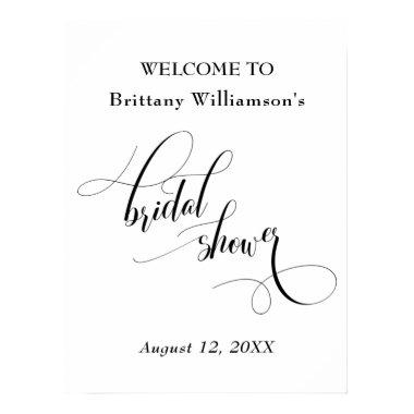 Elegant Welcome to Bridal Shower Sign