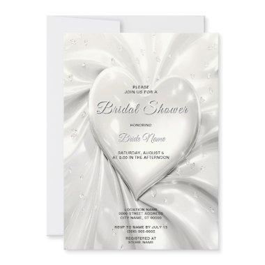 Elegant White Cream Heart