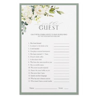 Elegant White Gray Green  Game