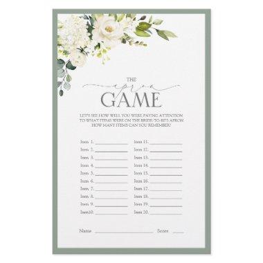 Elegant White Gray Green  Game