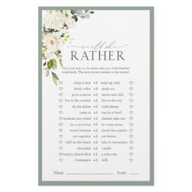 Elegant White Gray Green  Game