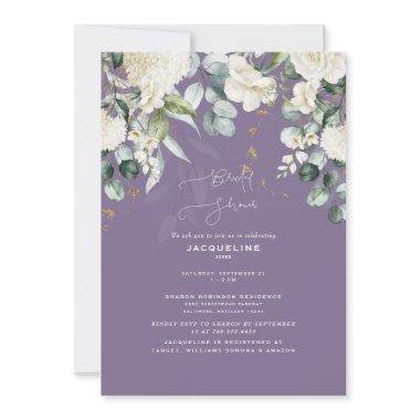 Elegant White Hydrangea Lavender