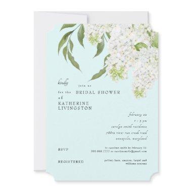 Elegant White Hydrangea Seafoam