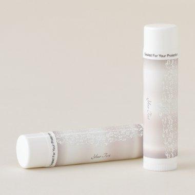 Elegant White Lace Floral Lip Balm