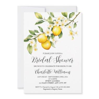 Elegant White Lemon Themed  Brunch