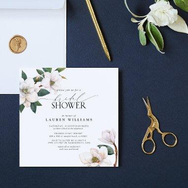 Elegant White Magnolia Watercolor