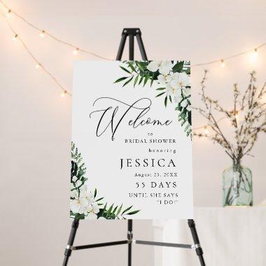 Elegant White Orchids Bohemian  Foam Board