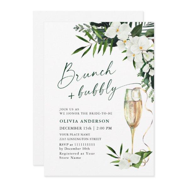 Elegant White Orchids Bohemian BRUNCH & BUBBLY