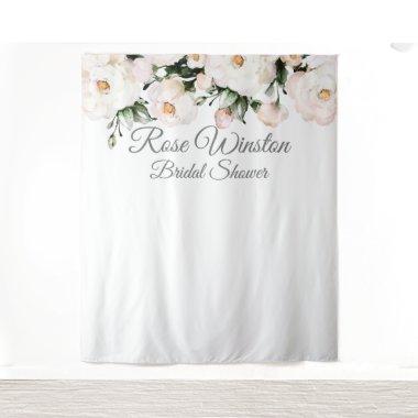 Elegant White Roses  Backdrop