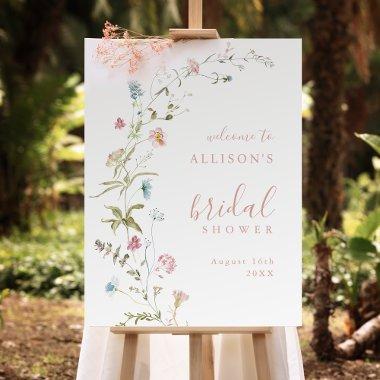 Elegant Wildflower Boho  Welcome Foam Board
