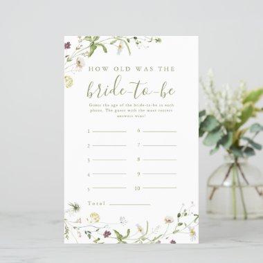 Elegant Wildflower boho how old was the bride game