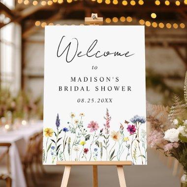 Elegant Wildflower  Welcome Sign