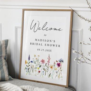 Elegant Wildflower  Welcome Sign