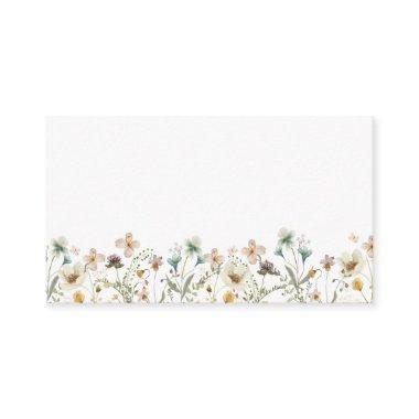 Elegant Wildflower Enclosure Invitations