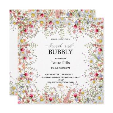 Elegant wildflower floral brunch