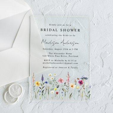 Elegant Wildflower Meadow  Acrylic