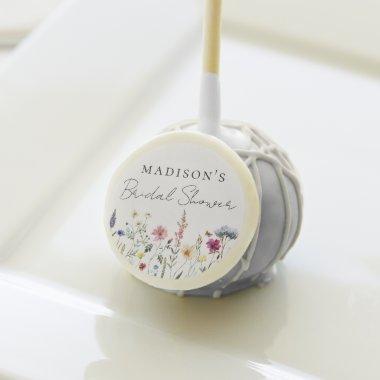 Elegant Wildflower Meadow Bridal Shower Cake Pops