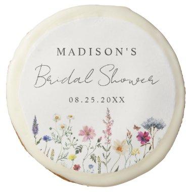 Elegant Wildflower Meadow  Sugar Cookie